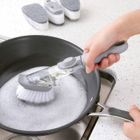 刷锅神器刷碗洗碗厨房家用长柄清洁擦懒人洗洁精自动加液洗锅刷子