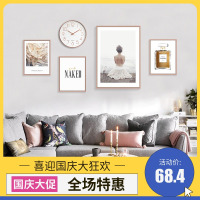 北欧羽毛装饰画服装店香水墙画客厅餐厅个性挂画民宿创意组合壁画