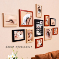 嫁接睫毛图片有框画 烫睫毛墙画 微整形娃娃烫挂画美睫海报