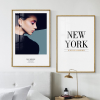 简约现代客厅装饰画人物字母挂画个性时尚女生服装店院壁画