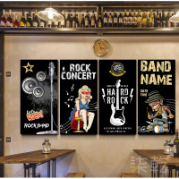 酒吧ktv装饰画墙面装饰清吧个性创意挂画美式怀旧复古壁画工业风