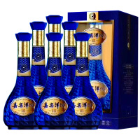 洋河52度嘉宾洋河G15浓香型白酒（内含3只手提袋）500ml*6瓶