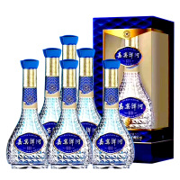 洋河52度嘉宾洋河G10浓香型白酒（内含3只手提袋）500ml*6瓶