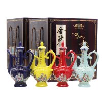 金沙53度一壶陈酒酱香型白酒450ml*4瓶*2套
