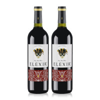 艾力克斯蒂洛克西拉干红葡萄酒13度750ml*2瓶装