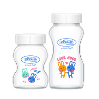 布朗博士 宽口玻璃储奶瓶母乳保鲜多用储物罐 150ml