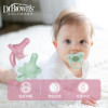 布朗博士 婴儿安抚奶嘴一体化硅胶设计亲肤哄睡宝宝0-6月适用 粉色