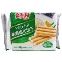 嘉士利 花卷威化饼干 麻香味 54g 办公零嘴 休闲零食 饼干糕点