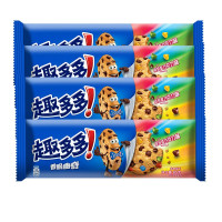 趣多多 缤纷逗巧克力 曲奇饼干 85g *4包装 休闲儿童零食 办公室零嘴