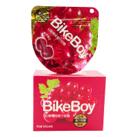 bikeboy 果汁软糖 52g*6袋 两种口味可选 网红糖爆浆糖果 水果味儿童休闲零食 （红葡萄味）