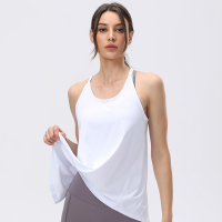 蒙洛里克瑜伽服轻盈凉感高弹运动吊带背心健身服瑜伽上衣轻薄后开叉无袖女夏季