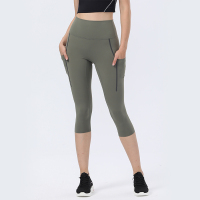 蒙洛里克瑜伽裤女夏高腰裸感跑步运动紧身七分裤提臀收腹显瘦健身裤