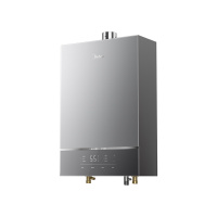 美的16L 恒温式燃气热水器 钛钢灰 12T 电辅加机械防冻 JSQ30-XD1