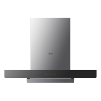 美的CXW-160-DC23X T型烟机 触摸+挥手 冷轧板喷涂+玻璃