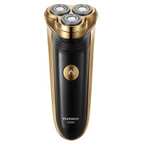 飞科(FLYCO)电动剃须刀充电式男士便携三刀头胡须刀FS360 土豪金