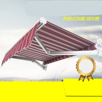 阳台遮阳雨棚遮阳棚叠伸缩式户外阳台面家用铝合金雨搭手摇收缩防雨棚z23