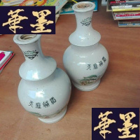 正版旧书天麻酒瓶两个