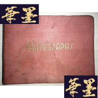 正版旧书民国留言簿一册(14*10.5cm·红绸面装·29张58面·8面写有留言·震旦女中·内有民国清华副校长·赵国材题