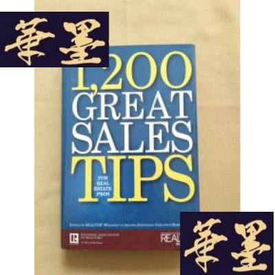 正版旧书1200 great sales tips for real estate pros(英文原版 精装)J-M-S