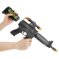 新款电动机关枪儿童玩具枪仿真冲锋枪地摊货源热卖声光音乐邮