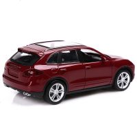 美致合金车模型仿真跑车保时捷卡宴儿童玩具车声光回力汽车模型 MZ保时捷卡宴-黑色