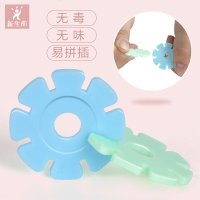雪花片加厚大号儿童积木塑料益智力女孩男孩拼插拼装玩具legao 新增抗菌型加厚中号400片雪花片【送收纳