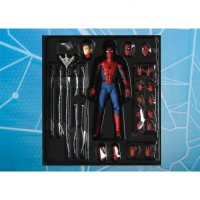 漫威mafex蜘蛛侠豪华版手办模型玩具公仔关节可动人偶桌面摆件 正版钢铁蜘蛛侠18CM 盒装