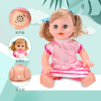 小伶玩具婴儿推车儿童小女孩带娃娃购物车小推车手推车仿真过家家 彩虹车+五件套