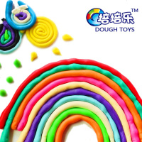 培培乐彩泥陪陪橡皮泥无毒无味儿童宝宝可食用像皮桶装手工幼儿园 8大杯装颜色不固定，不重复