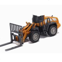 德立信模型儿童工程车套装挖掘机玩具叉车吊车压路挖土机吊机男孩 叉车