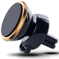 车载手机支架出风口磁性空调口汽车手机座磁吸车用手机座用品磁铁汽车手机架 金色