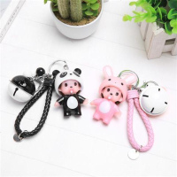韩国卡通可爱蒙奇奇汽车钥匙扣链布朗熊可妮兔子挂件创意女生礼物 情侣款15号