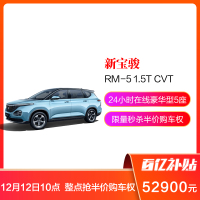 新宝骏RM-5 订金10000元 秒5折购车权