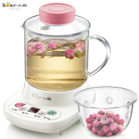 Bear/小熊迷你养生壶全玻璃一体0.4升全自动加厚玻璃电热水壶煮花茶壶