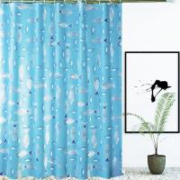 浴室浴帘布加厚防水防霉遮挡帘套装洗澡间隔断挡水挂帘拉帘