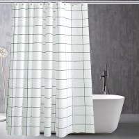 卫生间浴帘浴室防水加厚防霉窗帘隔断帘淋浴挂帘子布
