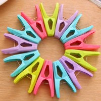 [30个送收纳篮]彩色小夹子晒衣夹防风内衣袜子凉衣夹塑料夹衣服