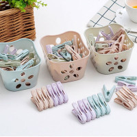 30个晒衣夹防风夹内衣袜子晾衣夹塑料小夹子夹衣服夹子衣架凉晒夹