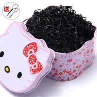 小皮筋黑色强拉不断成人儿童扎头发一次性橡皮筋发圈宝宝不伤发绳