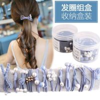 发圈发绳韩版头饰小清新成人发饰女绑头发扎头发橡皮筋头绳皮套装