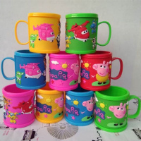 买杯子送牙刷儿童牙刷杯卡通漱口杯宝宝水杯小猪佩奇刷牙洗漱杯