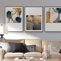 PINHONG 简约北欧风格装饰画抽象图案客厅沙背景挂画现代卧室画