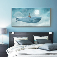 天海画艺儿童房卡通装饰画北欧卧室挂画床头画现代简约客厅壁画