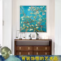 北欧简美入户玄关玄幻过道餐桌歺餐厅饭厅挂画梵高装饰画油画
