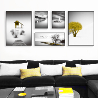 客厅装饰画沙背景墙现代简约墙面组合挂画北欧风格墙画创意壁画