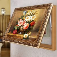 百嘉图电表箱装饰纯手工油画挂画有框表箱遮挡实木欧式美式