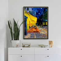 上品印画 梵高咖啡馆 欧式餐桌客厅餐厅挂画装饰画墙壁画墙面墙画