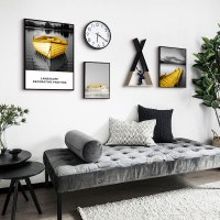 现代简约北欧风格客厅创意组合装饰画沙背景墙壁画餐厅挂画