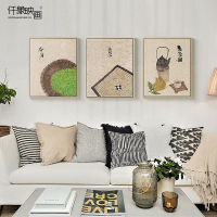 仟象映画 新中式艺术客厅装饰画 饭厅背景书房壁画餐厅挂画李知弥