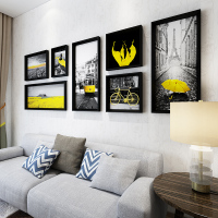 客厅组合装饰画现代简约沙背景墙壁画北欧风餐厅挂画装饰画大气